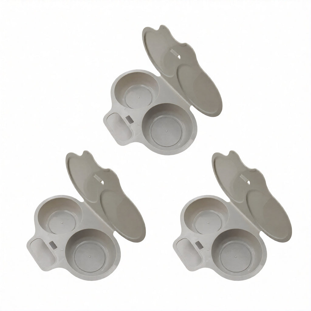 3-pack ljusgrå Äggklart äggkokare
